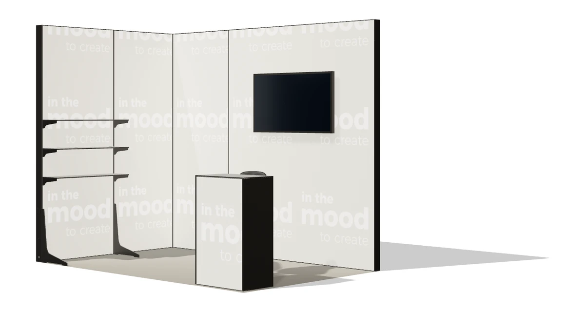 Okładka oferty stoiska stoisko narozne lewe 3x2 m100 led  ekspozycyjny z0 r1 s0 l1 e1 p0 w0 m0 g0 a4 v2 o1