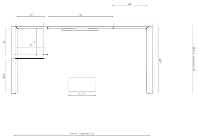 Rzut z wymiarami