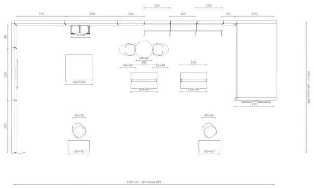 Rzut z wymiarami