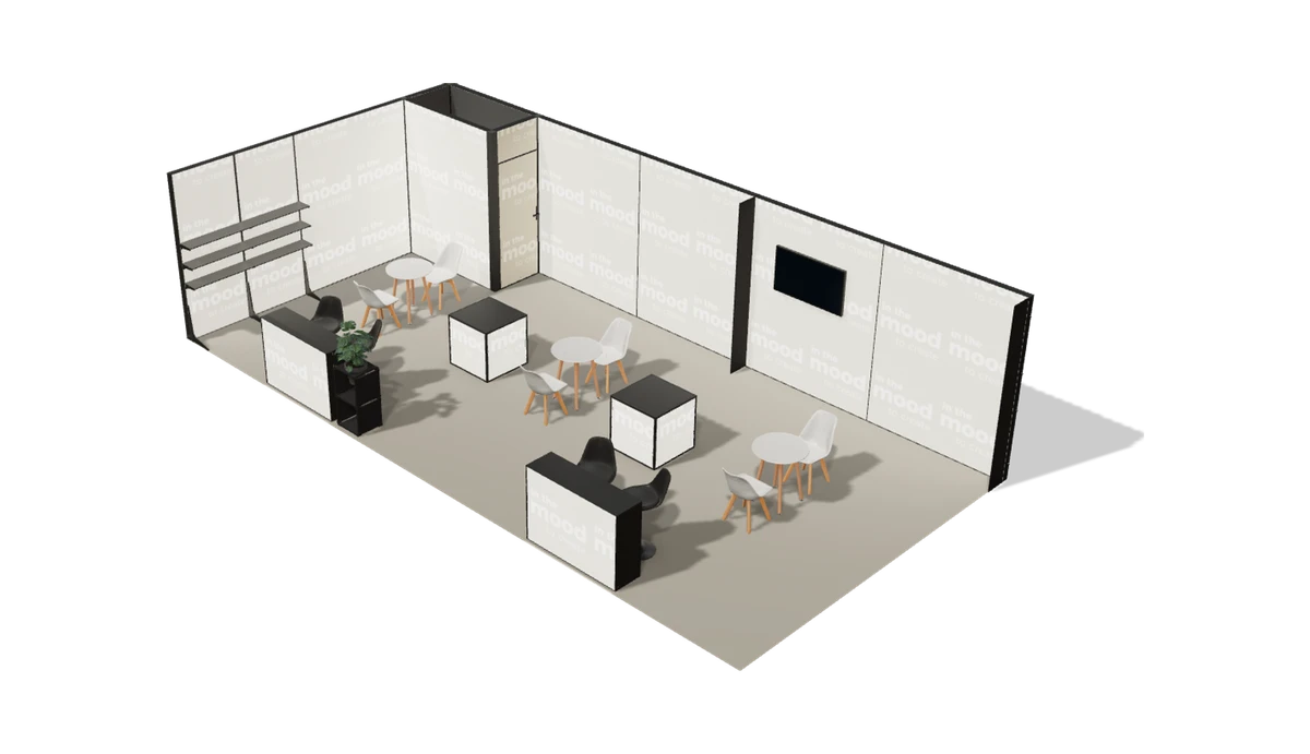Widok stoiska z góry