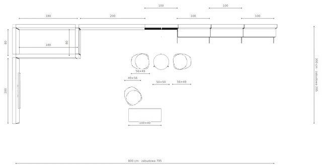Rzut z wymiarami