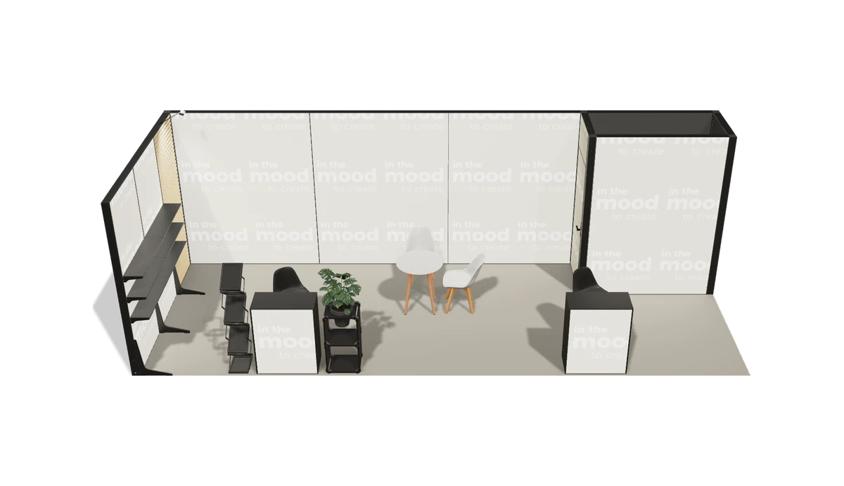 Widok stoiska z góry