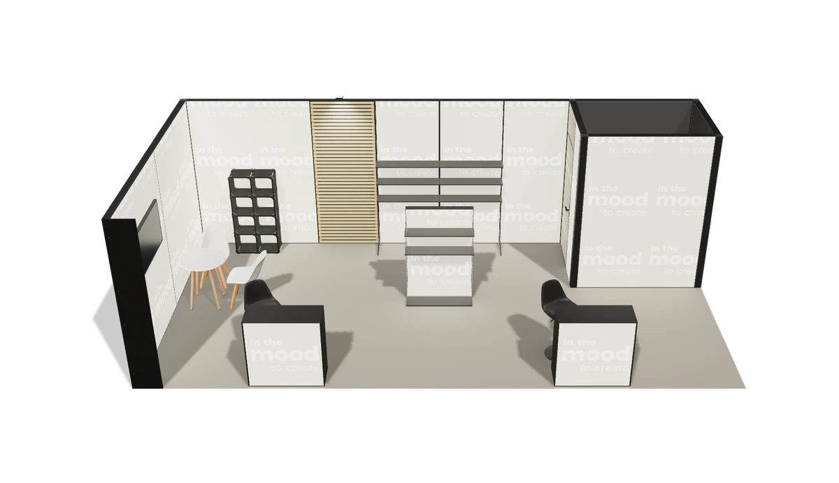 Widok stoiska z góry