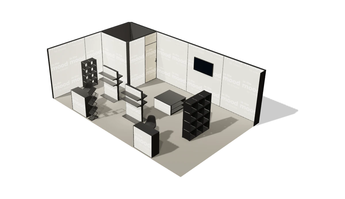 Widok stoiska z góry