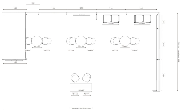 Rzut z wymiarami