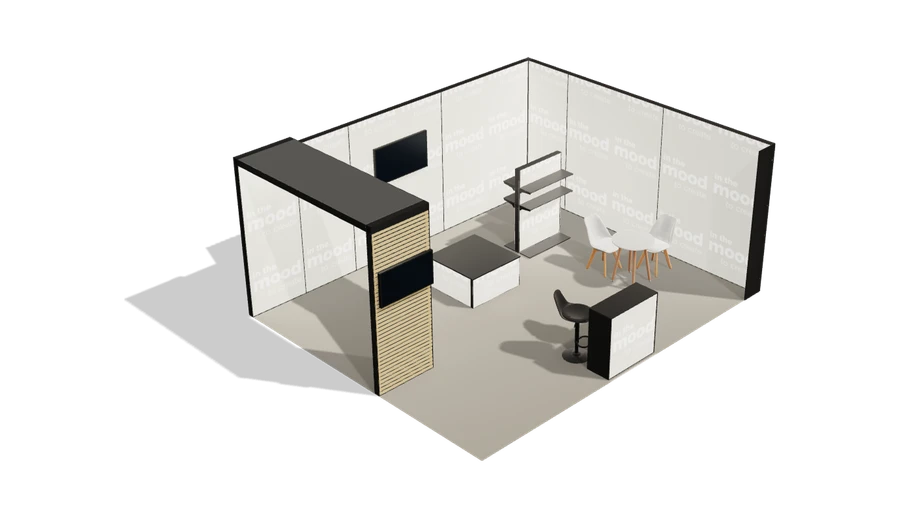 Układ z góry stoiska targowego stoisko narozne prawe 6x5 m100 led pelny z0 r0 s2 l1 e1 p0 w0 m0 g1 a3 v2 o3