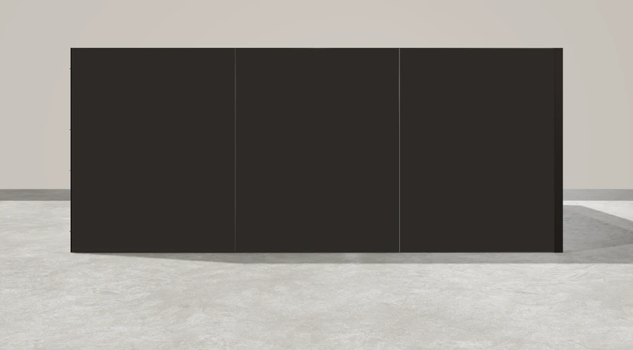 Z boku stoiska targowego stoisko narozne prawe 6x6 m100 led z zapleczem z1 r0 s0 l1 e1 p0 w0 m0 g0 a1 v2a o3