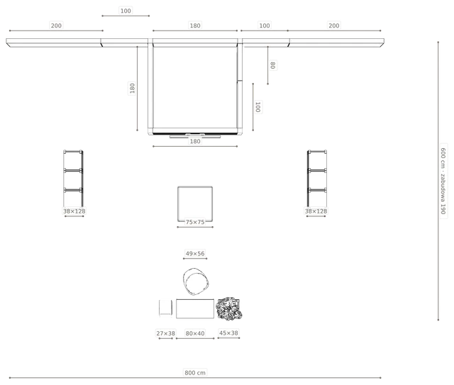 Rzut z wymiarami