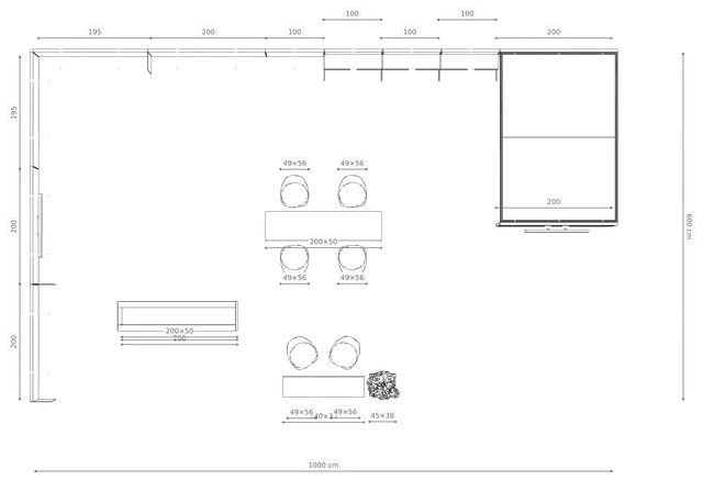 Rzut z wymiarami