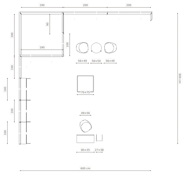 Rzut z wymiarami