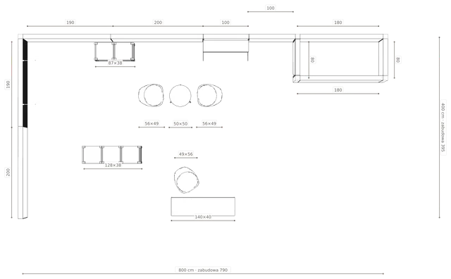 Rzut z wymiarami